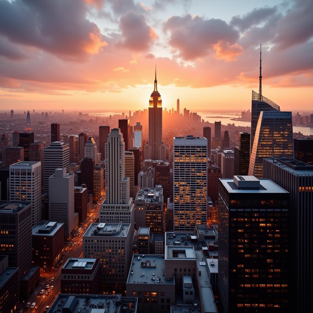 Breathtaking panoramic view from 111 Washington Street's rooftop