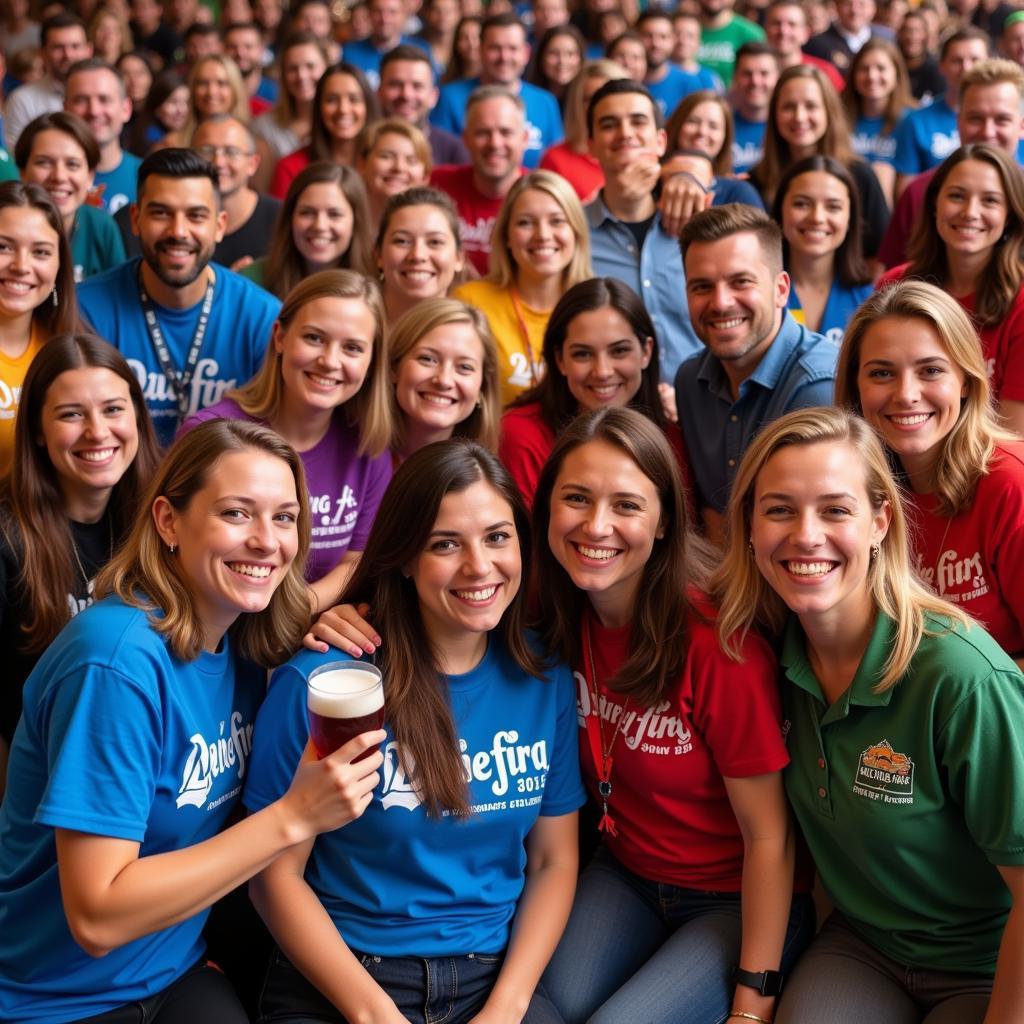 Crowd of Participants at 12 Bars of Charity STL