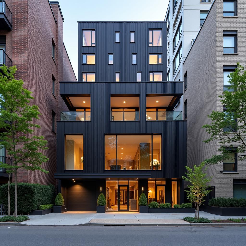 Modern office building facade at 151 W 26th St