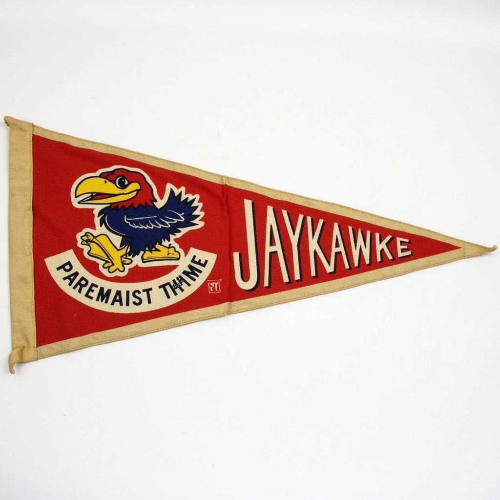 1941 Jayhawk Logo on a Pennant