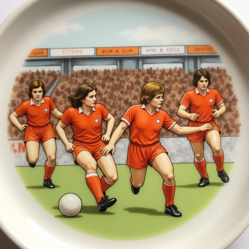 1974 Hummel Plate Featuring Dutch National Team