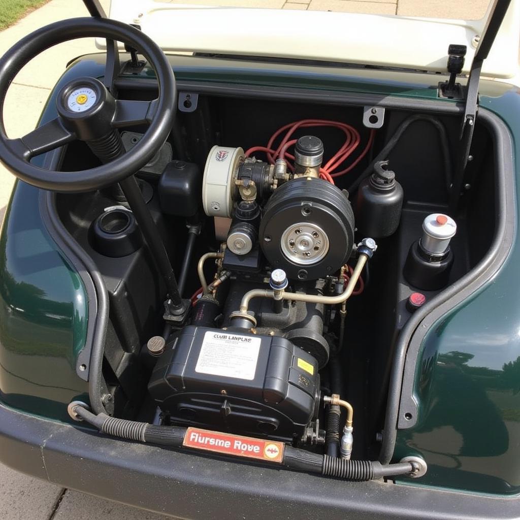 1989 Club Car DS Engine Bay