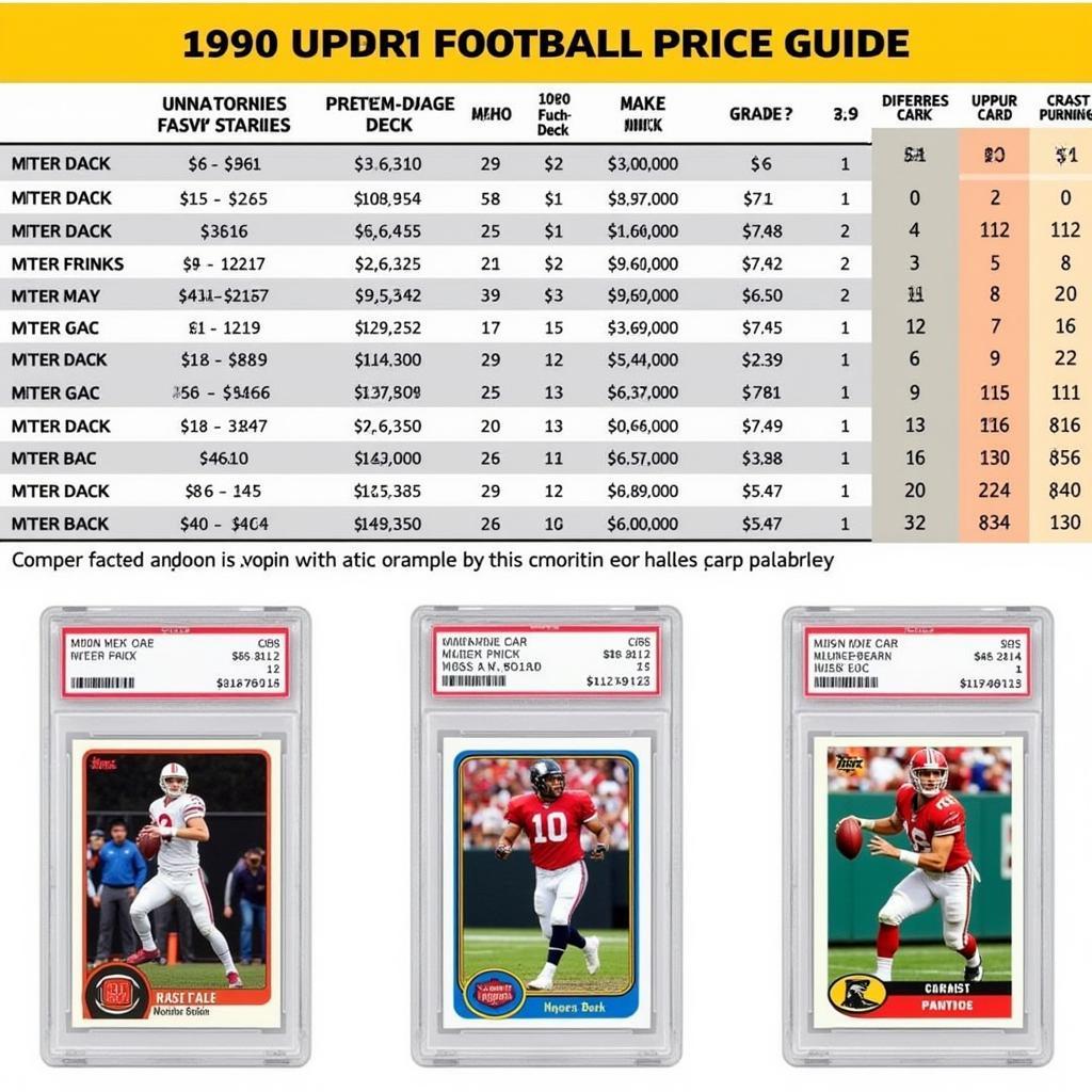 Unveiling the 1990 Upper Deck Football Cards