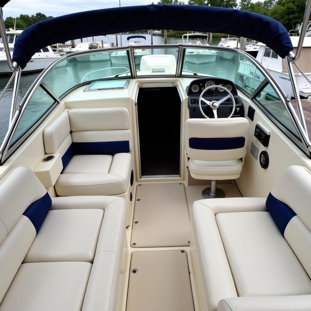 Spacious Cockpit of the 1991 Sea Ray 170