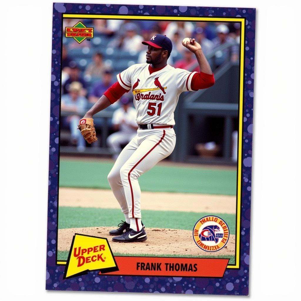 1992 Upper Deck Frank Thomas Baseball Card Front