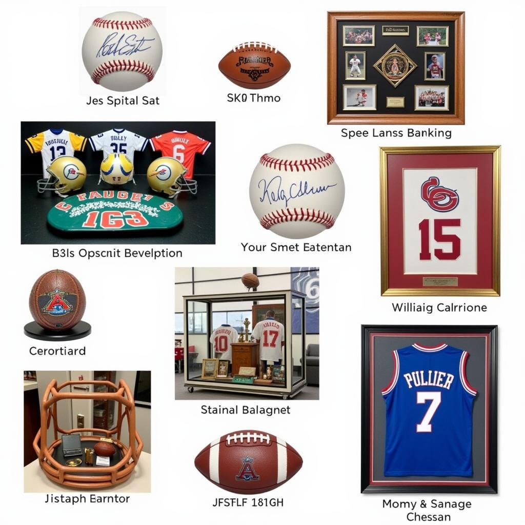 Various Memorabilia Items from the 1993 Four Sport Collection