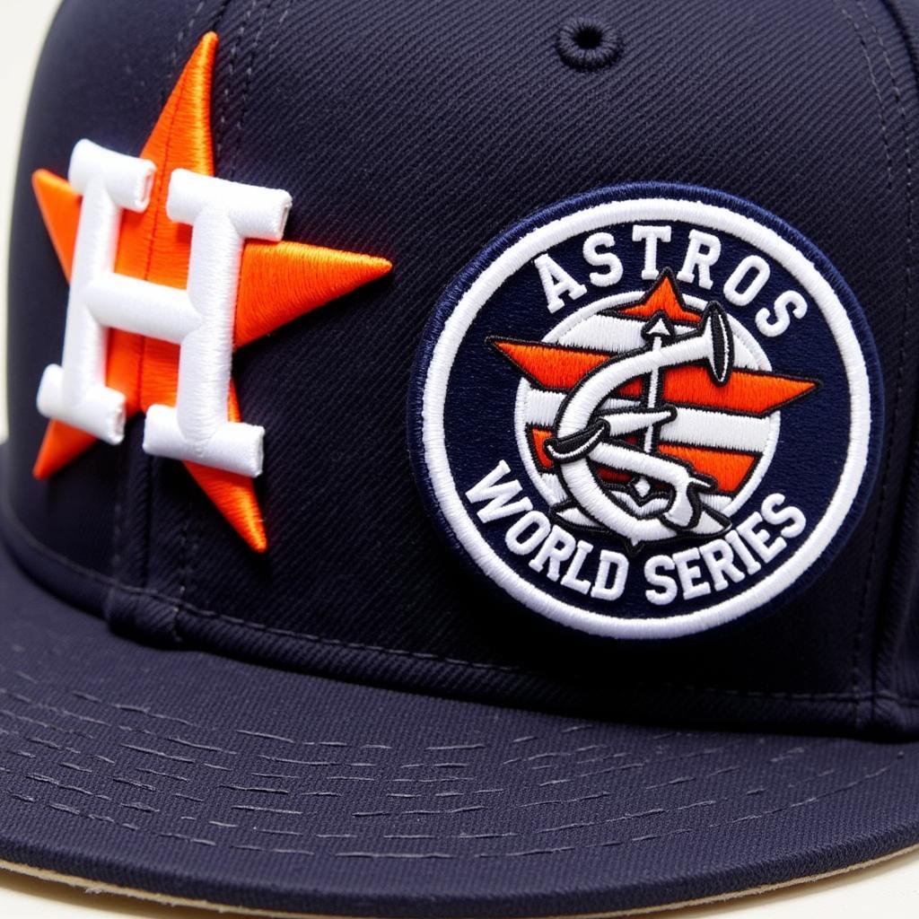 Close-Up of a 2005 Astros World Series Hat