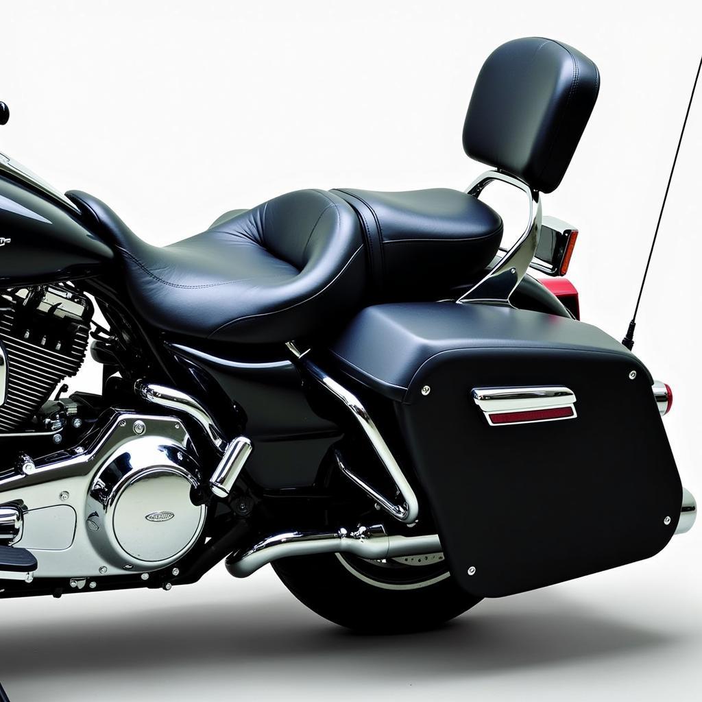 2007 Harley-Davidson Road King with an upgraded aftermarket seat