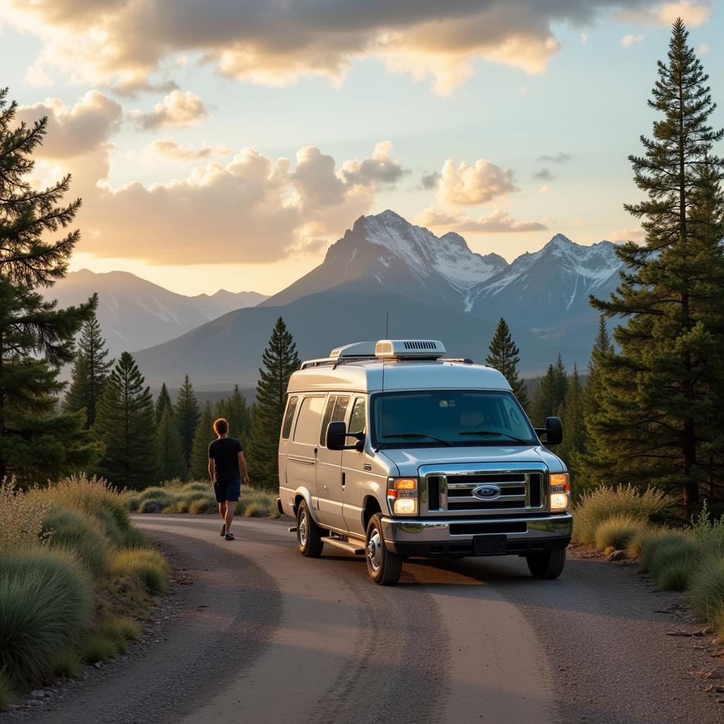  2008 Travel Supreme Select Limited cruising down a scenic highway.