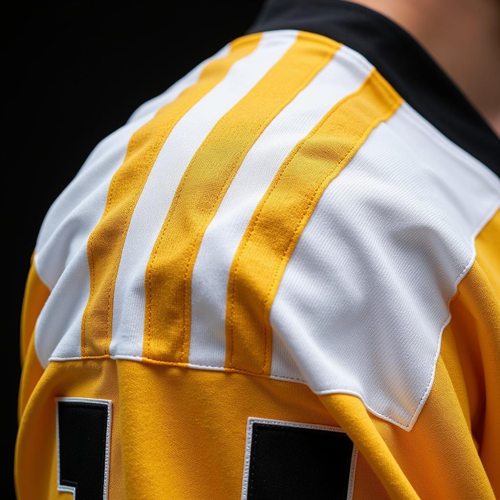 2010 Pittsburgh Penguins jersey shoulder details