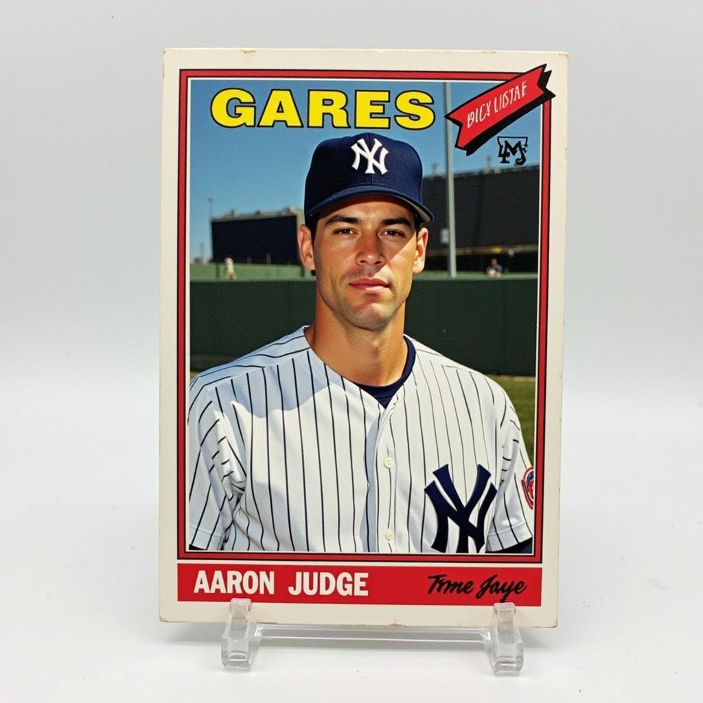 2023 Topps Heritage Aaron Judge card showcasing the retro design inspired by the 1974 Topps set