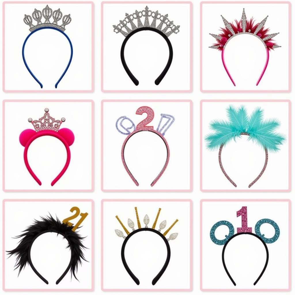 21st birthday headband styles