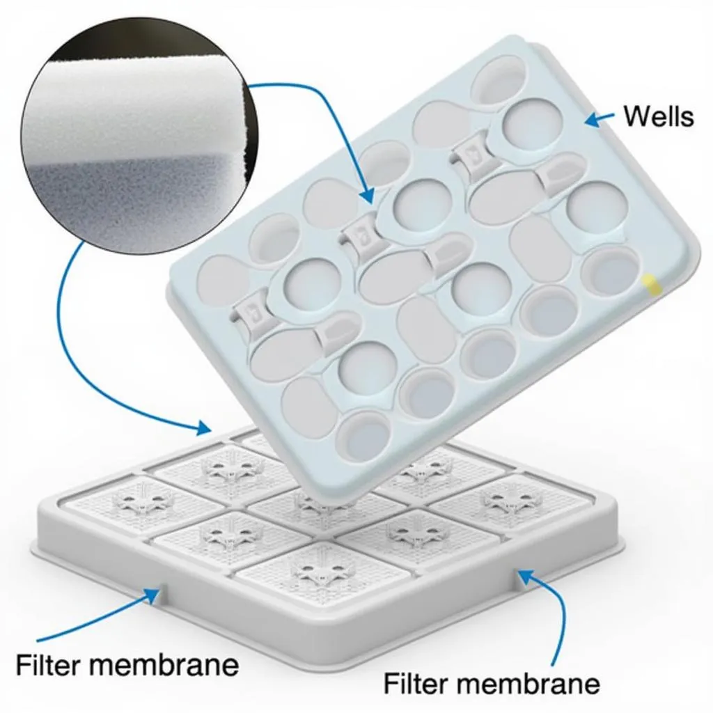 A Close-Up of a 24 Well Filter Plate Design