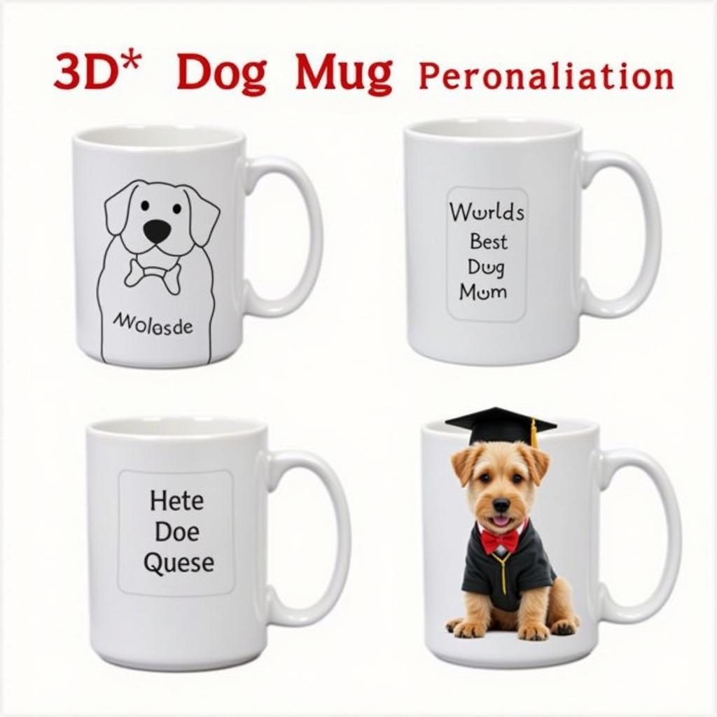 Personalized 3D Dog Mugs 