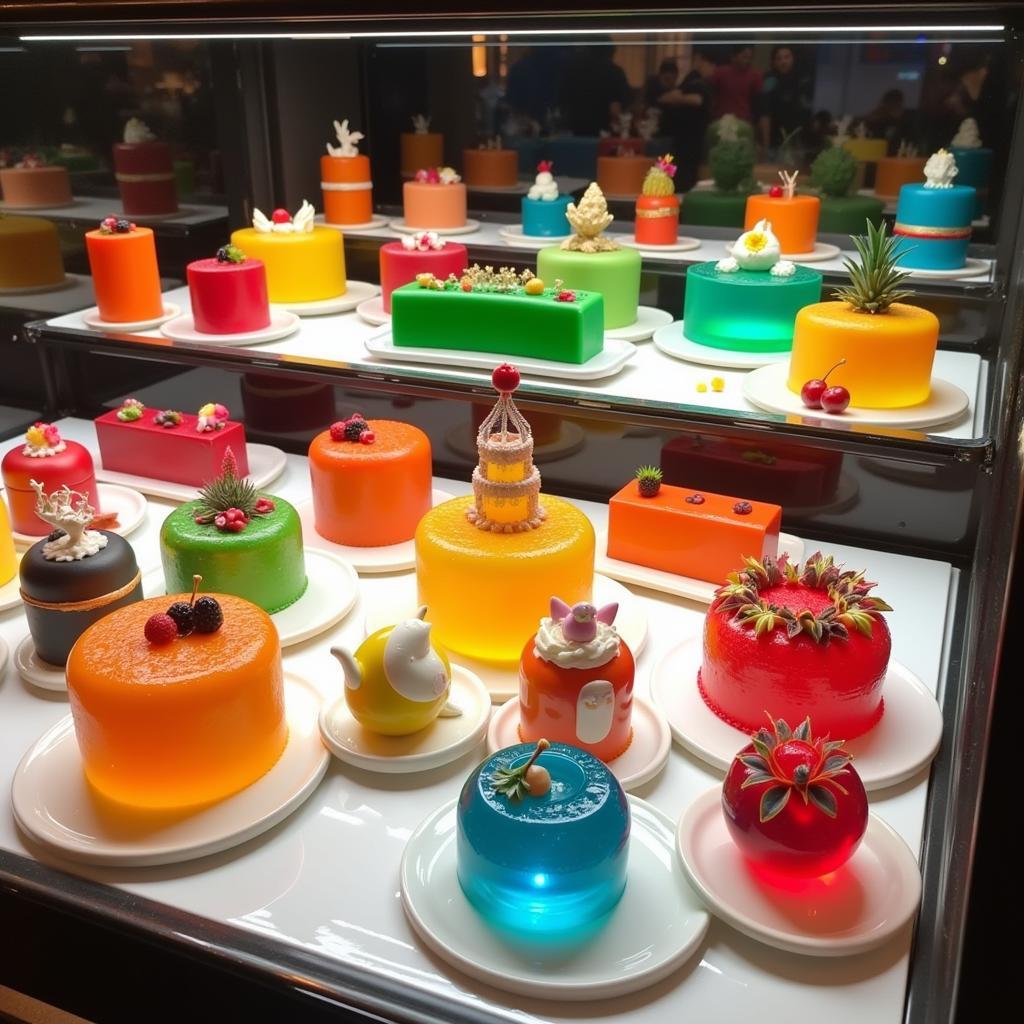 Vibrant Variety of 3D Jelly Cakes