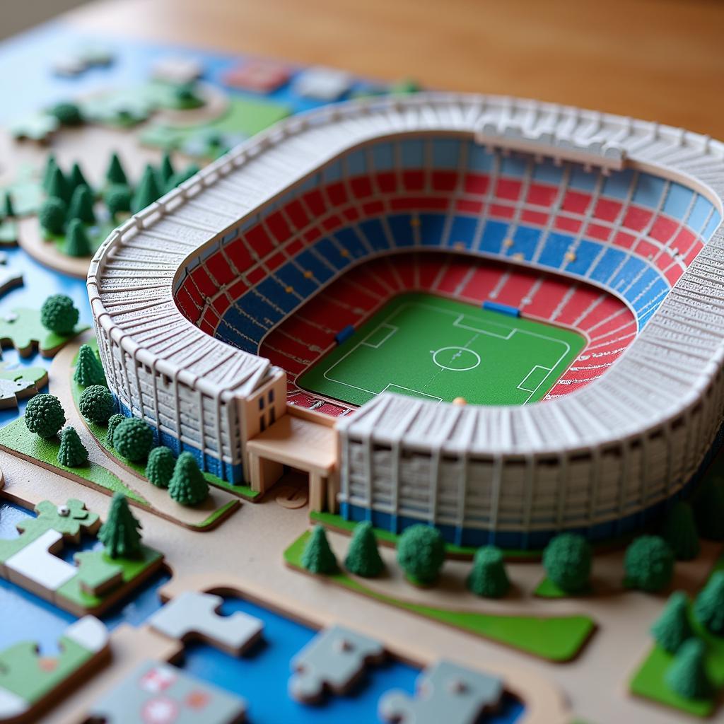 Camp Nou 3D puzzle