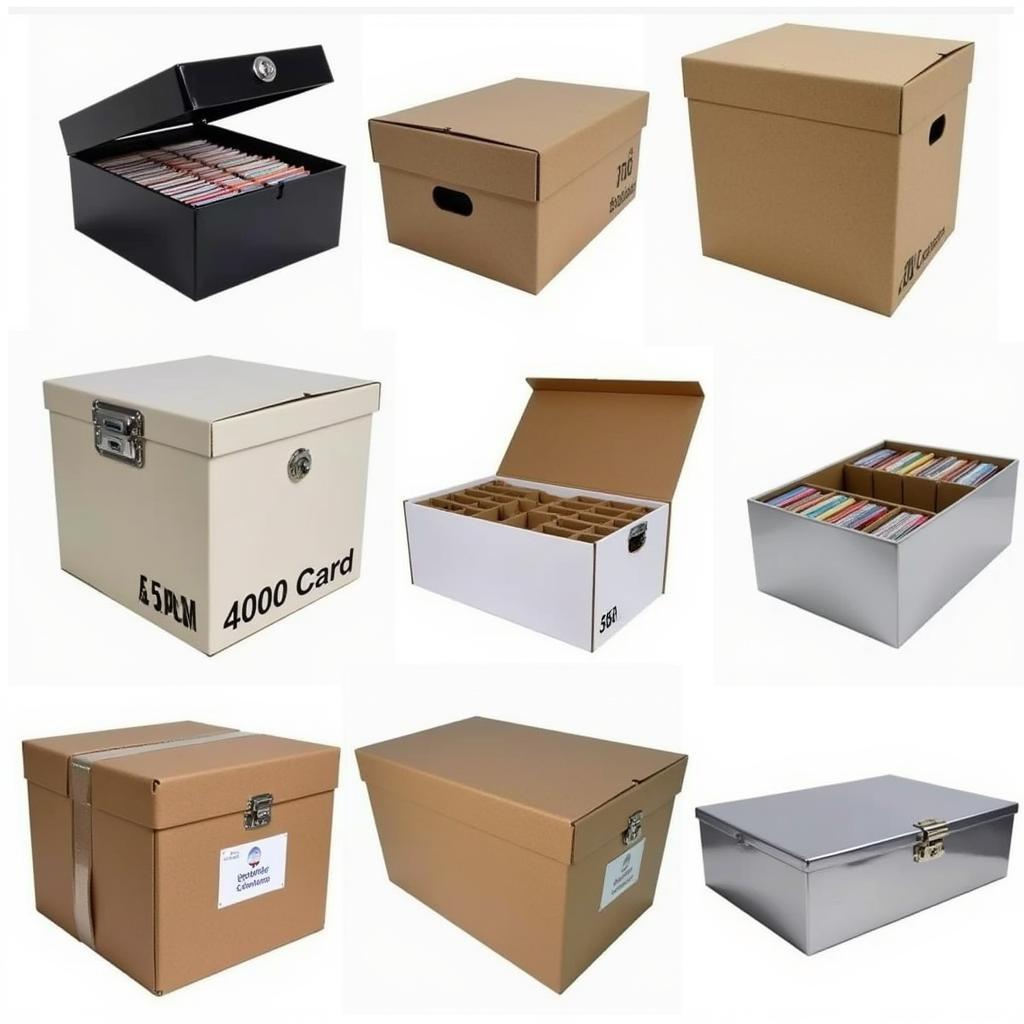 Variety of 4000 Card Storage Boxes