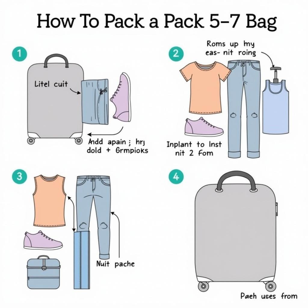 Packing a 5 by 7 Bag for Travel