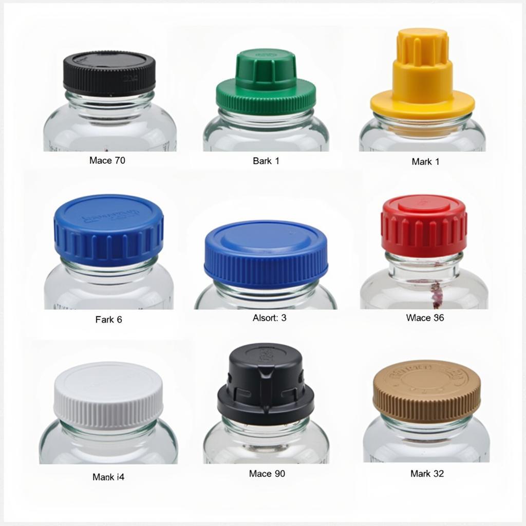 Different types of 5 gallon water bottle caps