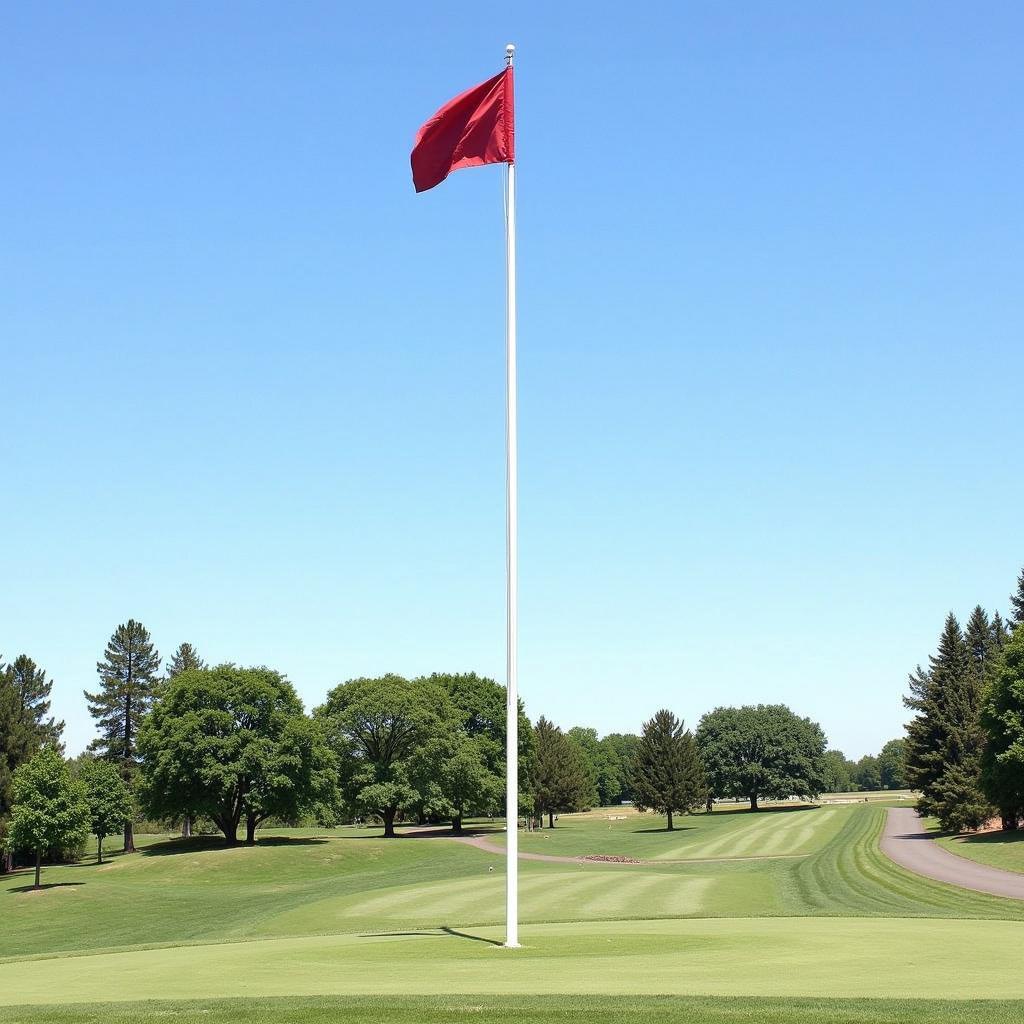 The Visual Impact of a 50 ft Flagpole 