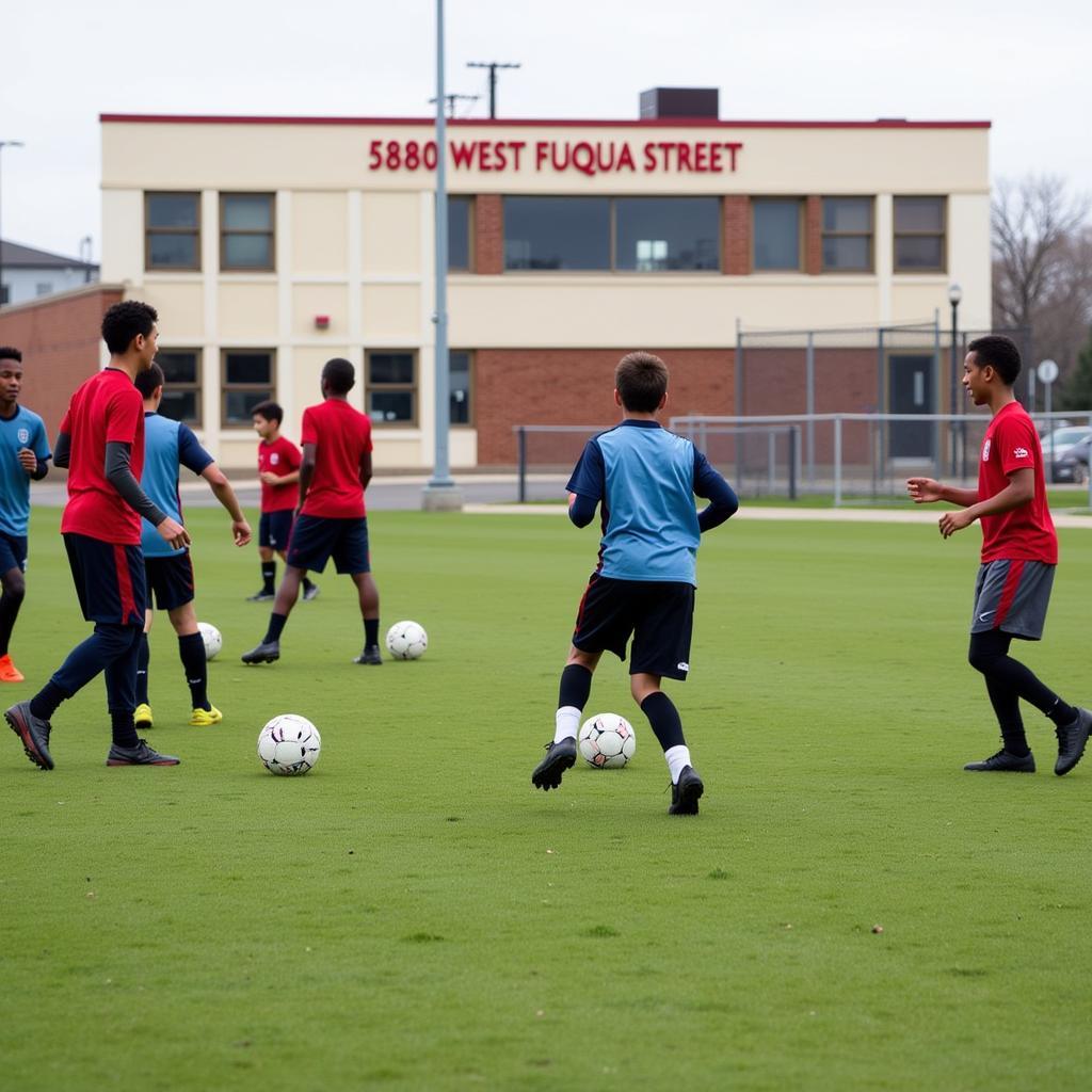 Youth Football Training Near 5880 West Fuqua Street