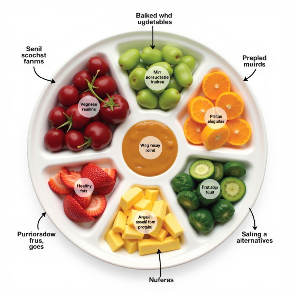 Example of a 7 Compartment Plate