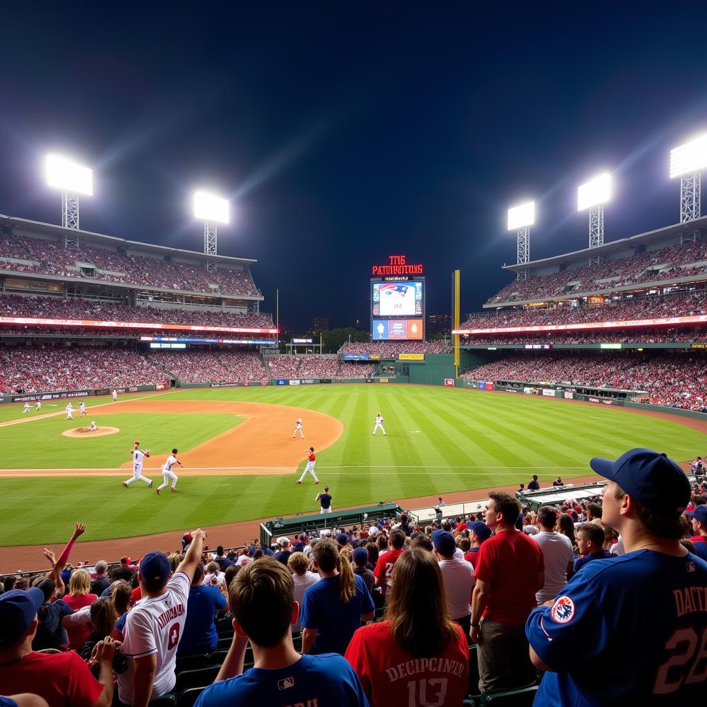 716 Patriots baseball team playing a game at their home stadium in Buffalo, New York