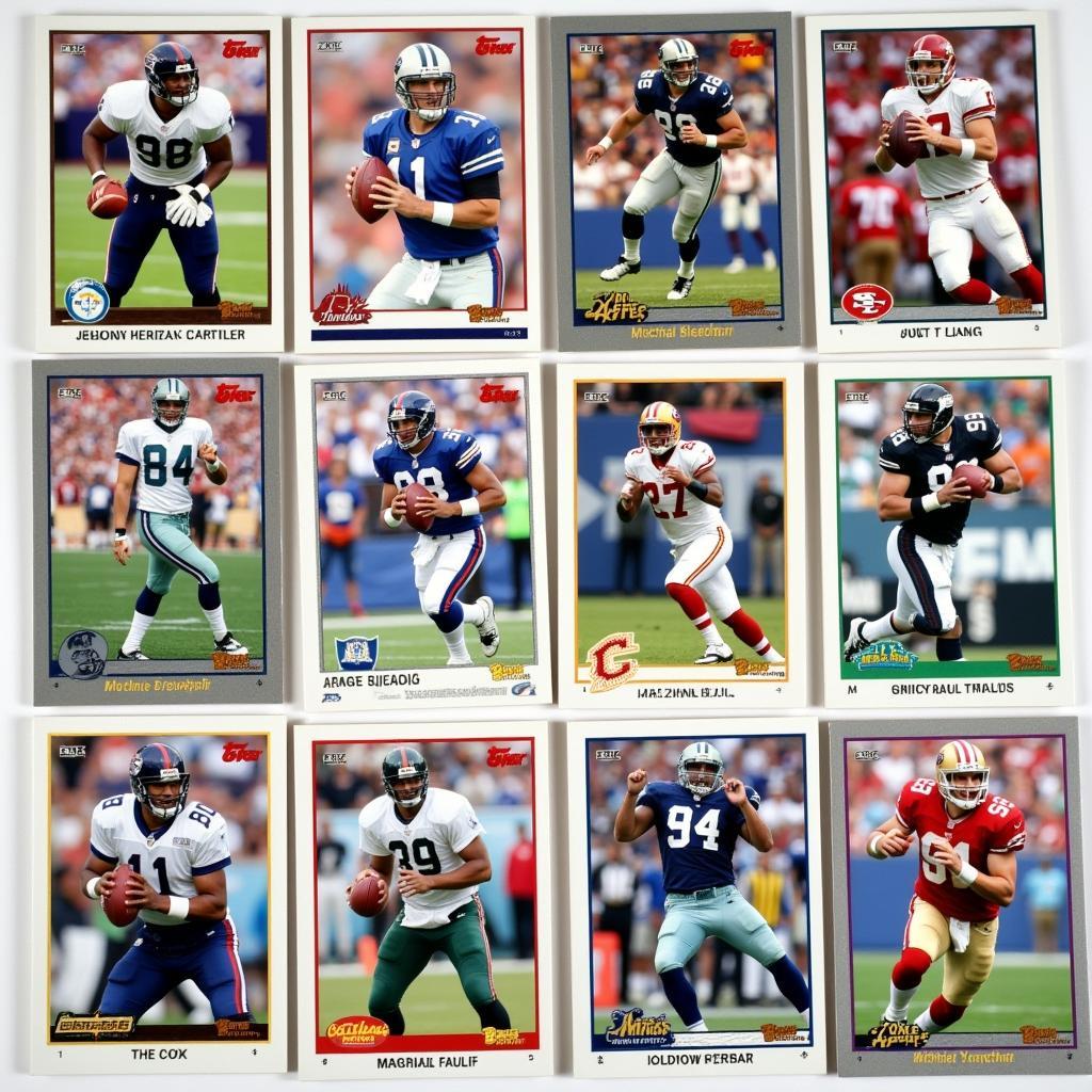 Rookie cards of Hall of Famers from the 93 Upper Deck Football set