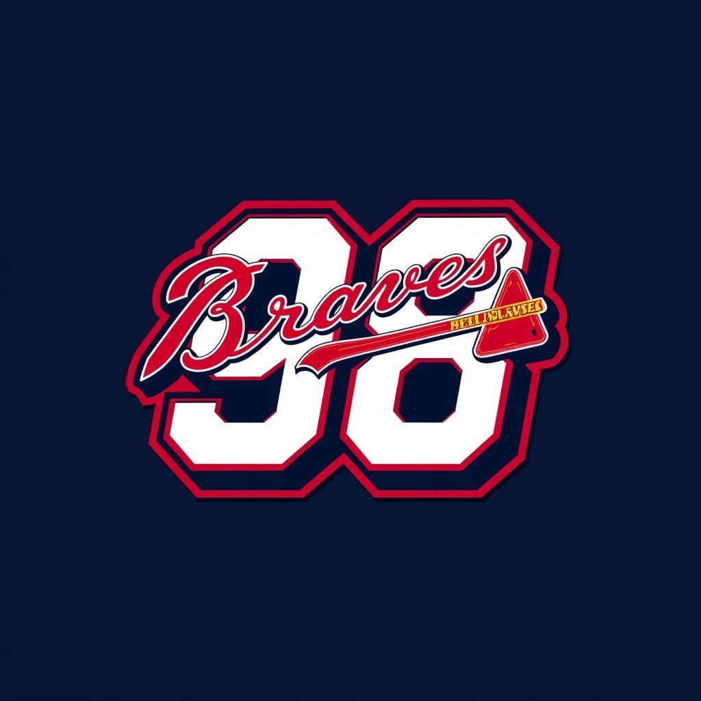 98 Braves Logo Design