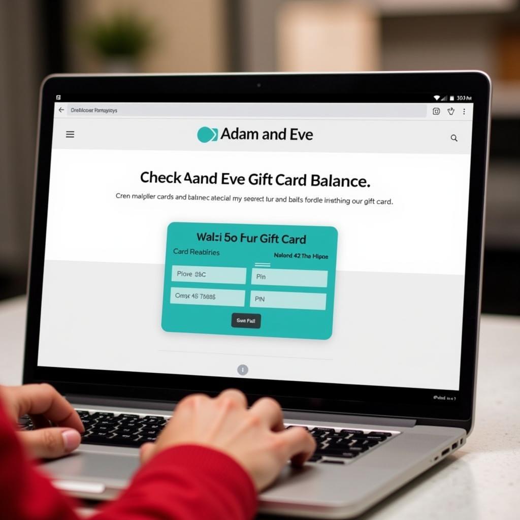 Checking Adam and Eve Gift Card Balance Online