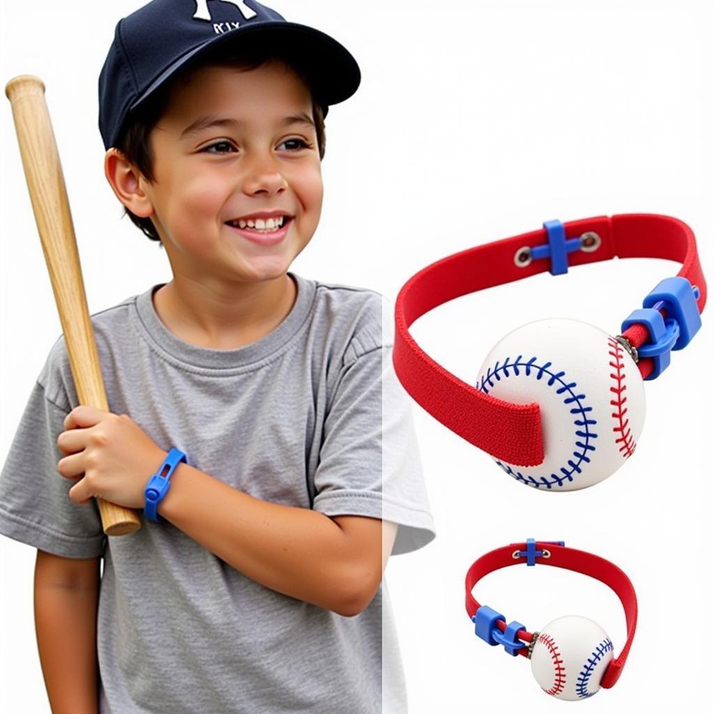 Adjustable Baseball Bracelet for Boys