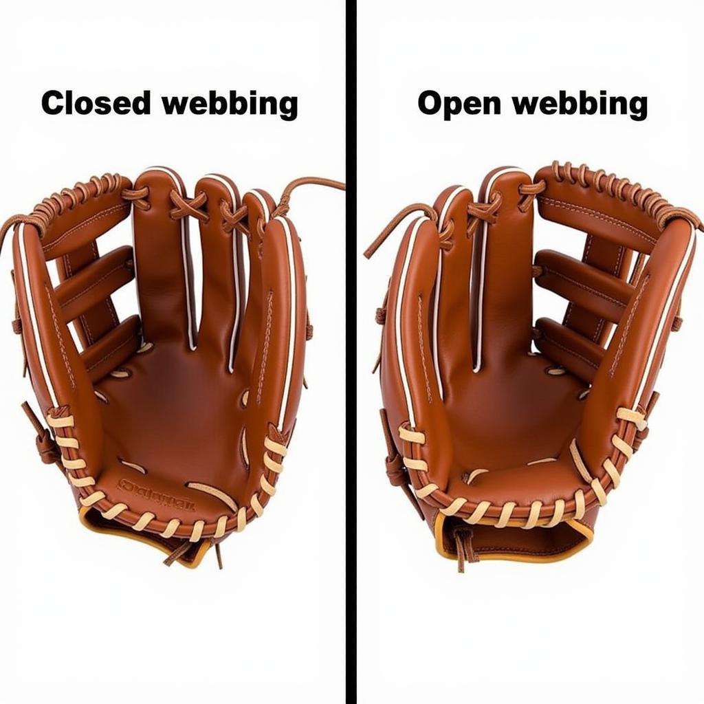 Types of All-Star Catcher's Mitt Webbing