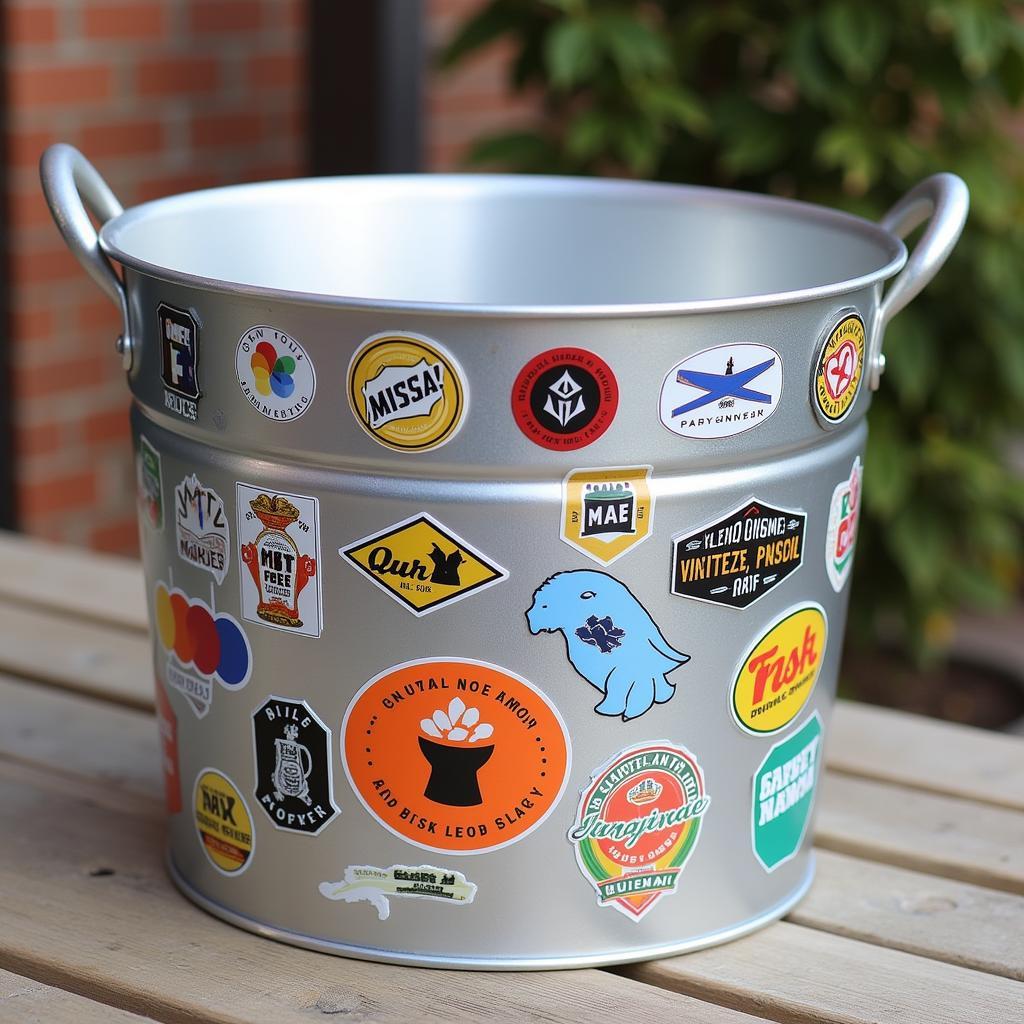 Personalized aluminum beer tub