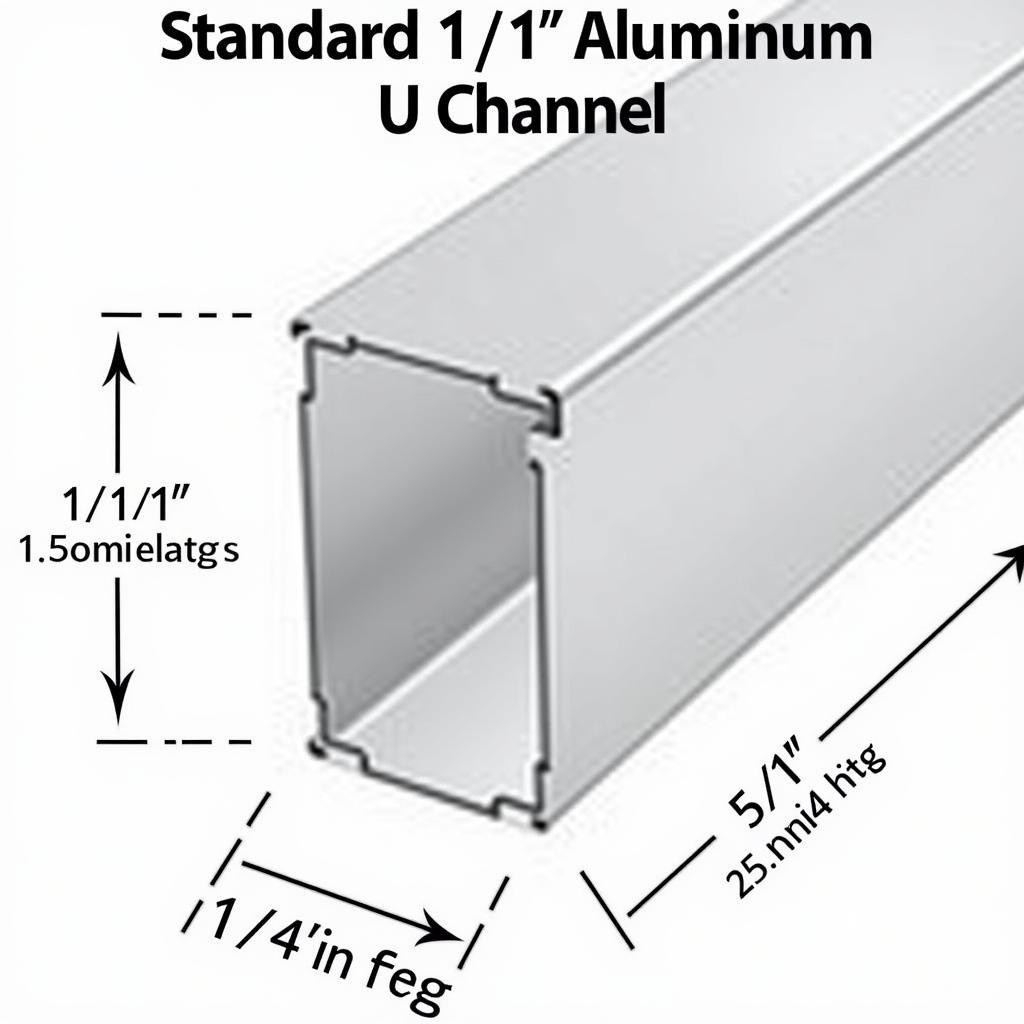 Dimensions of Aluminum U Channel