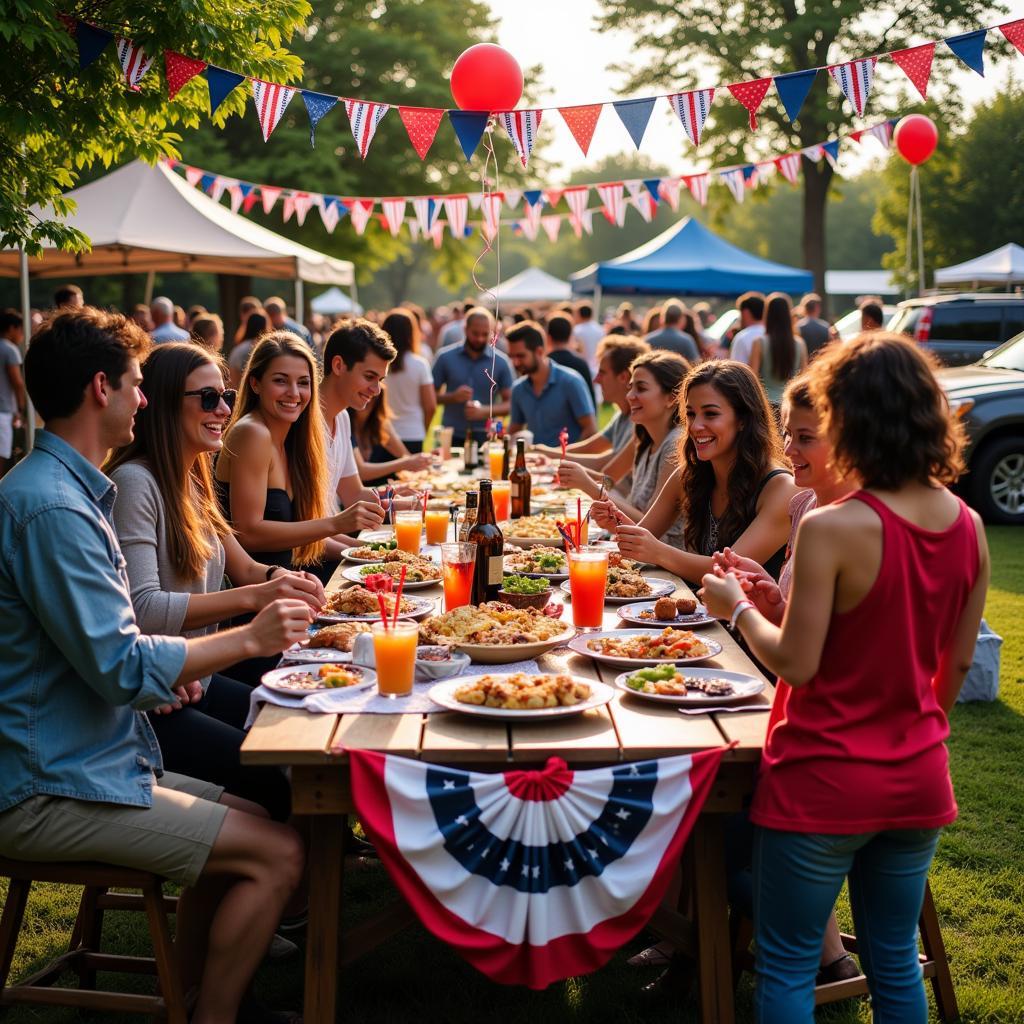  American Flag Themed Tailgate Party