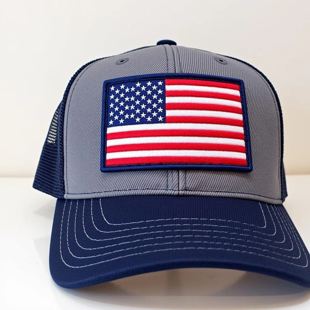 American Flag Trucker Hat