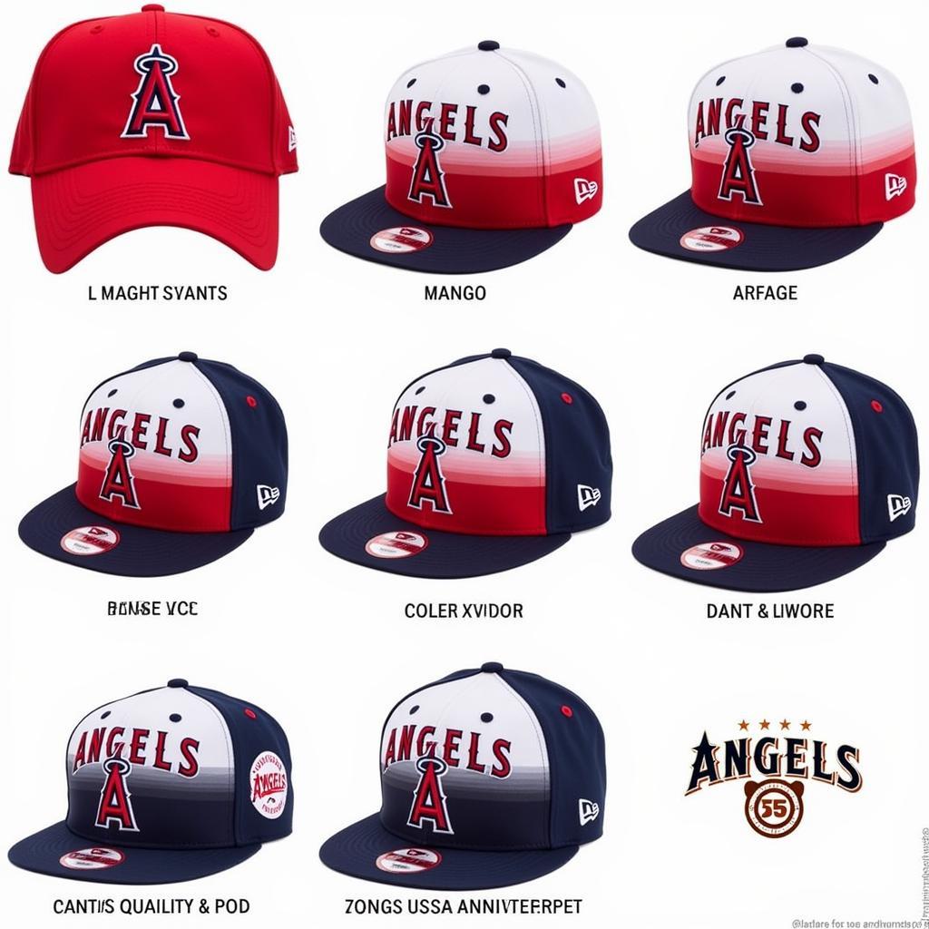 Various Styles of Angels 50th Anniversary Hats