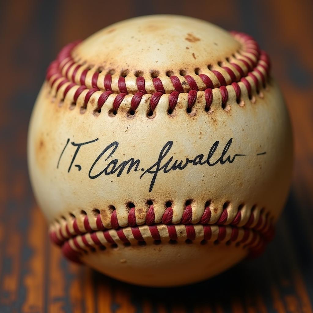 Antique Baseball Signature