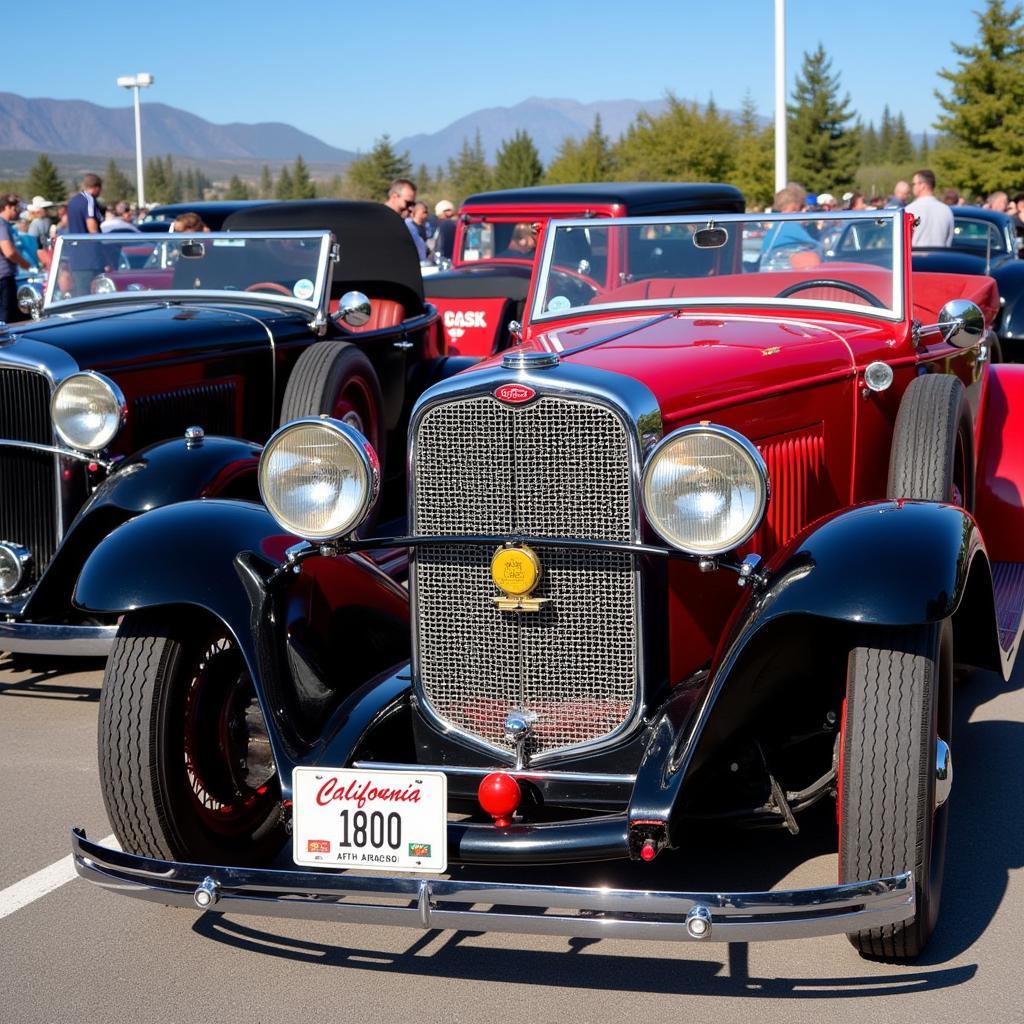 Antique Car Show Featuring 1934 California License Plates