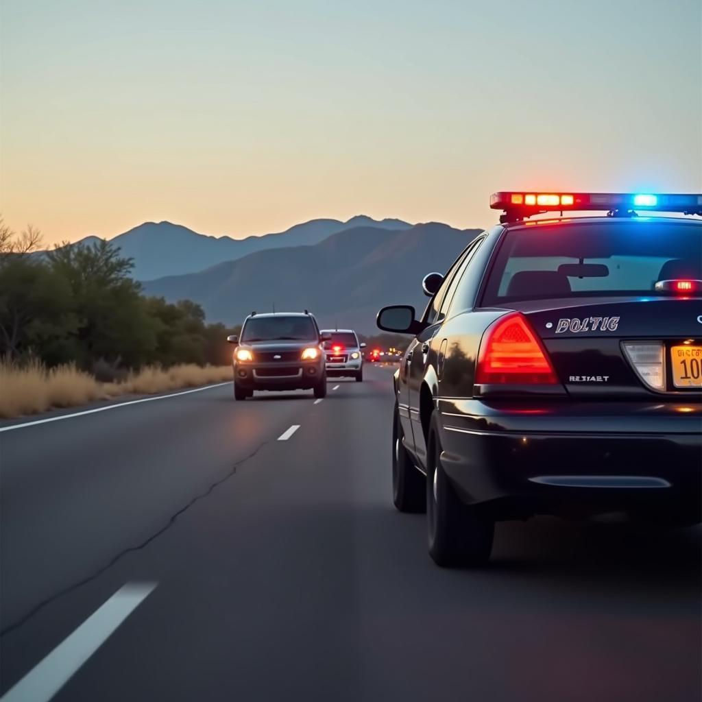 Arizona Police Car Chase