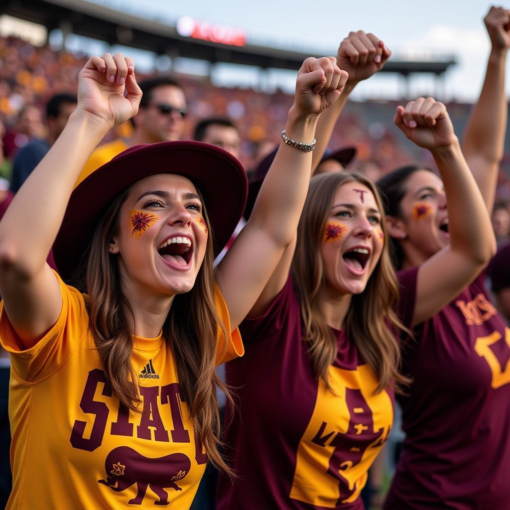 Arizona State Fans Celebrating