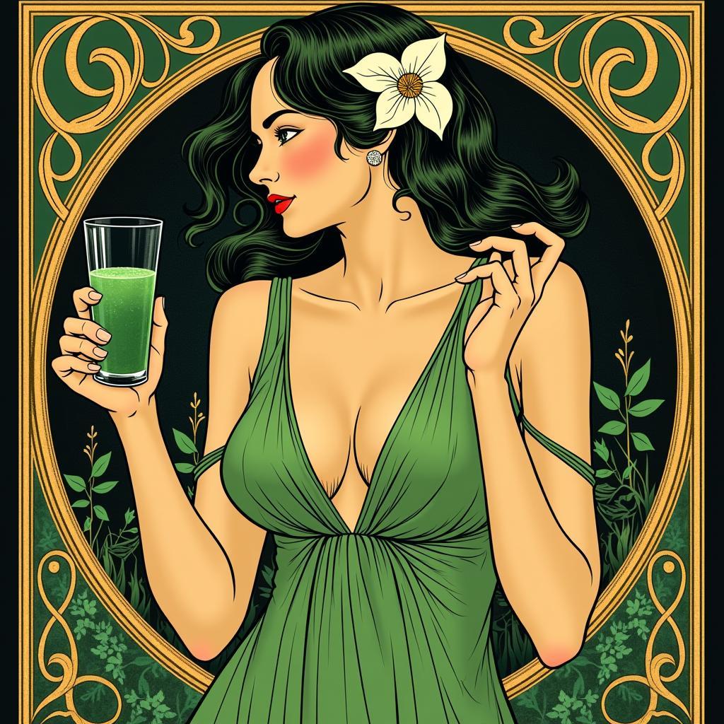 Art Nouveau Absinthe Poster