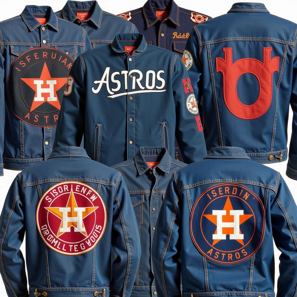 Astros Denim Jacket Variations