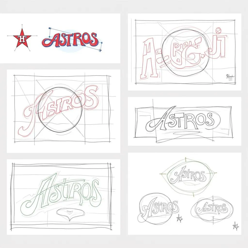 Astros Prototype Logo Sketches