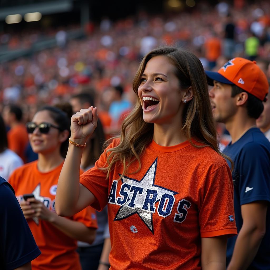 Astros Sequin Shirt Game Day