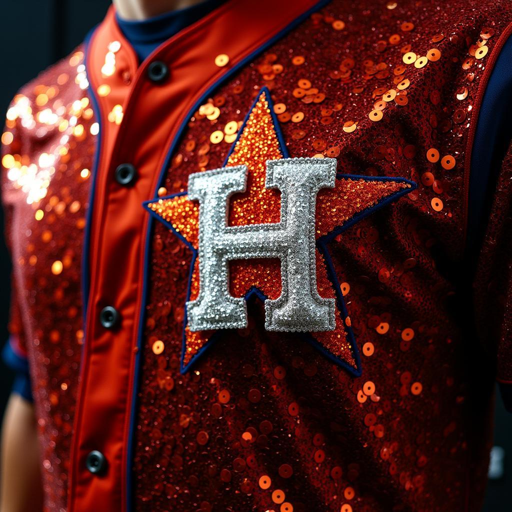 Astros World Series Champions Sequin Jersey