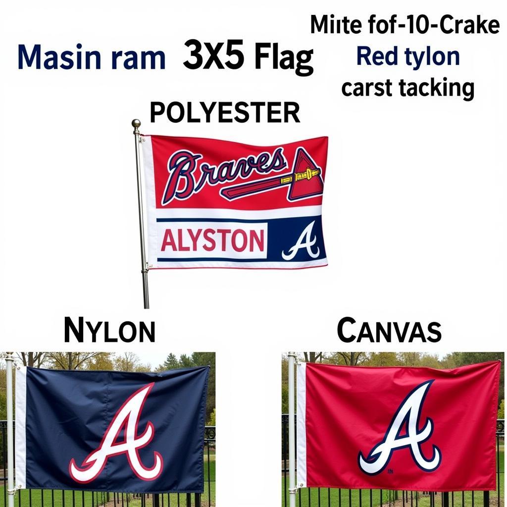 Atlanta Braves 3x5 Flag Material Comparison