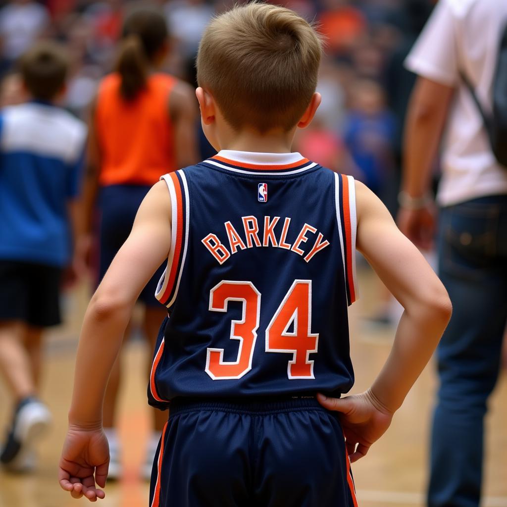 Youth Auburn Basketball Jersey featuring Charles Barkley #34