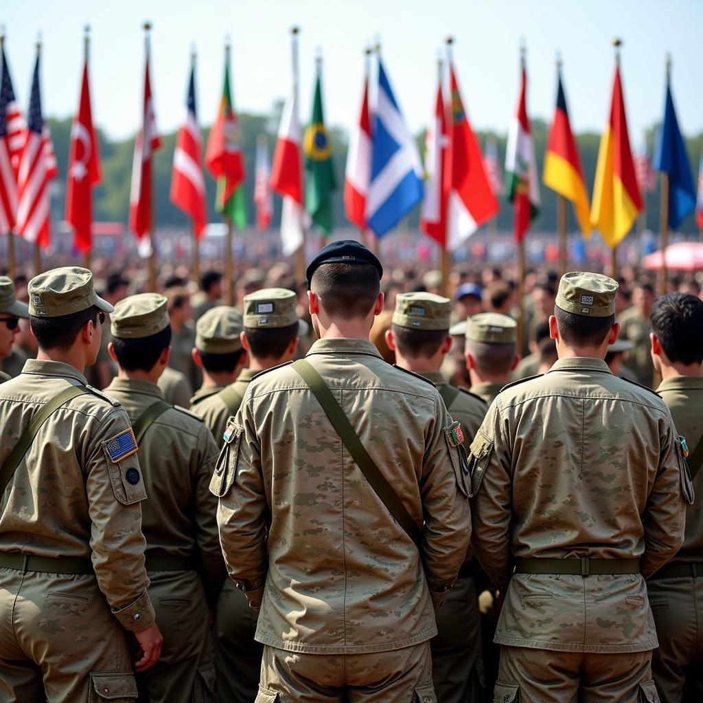 The closing ceremony of the August Military Tournament