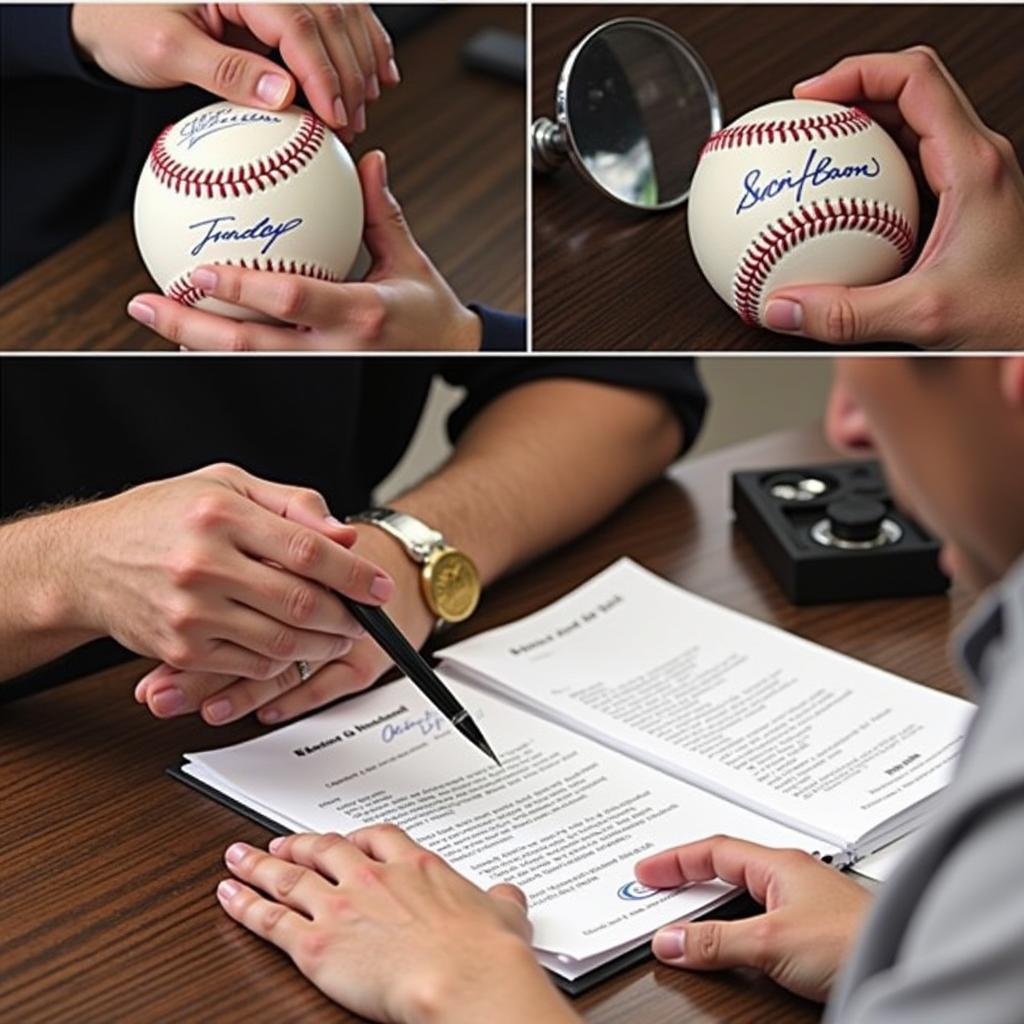 Authenticating a Houston Astros baseball signature